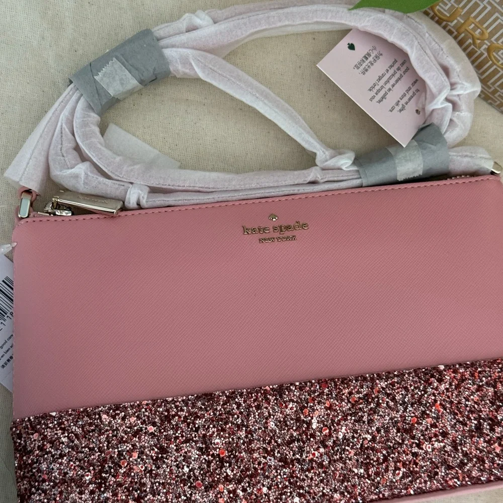 Kate Spade Pink Glitter Crossbody Bag - Picture 3 of 7